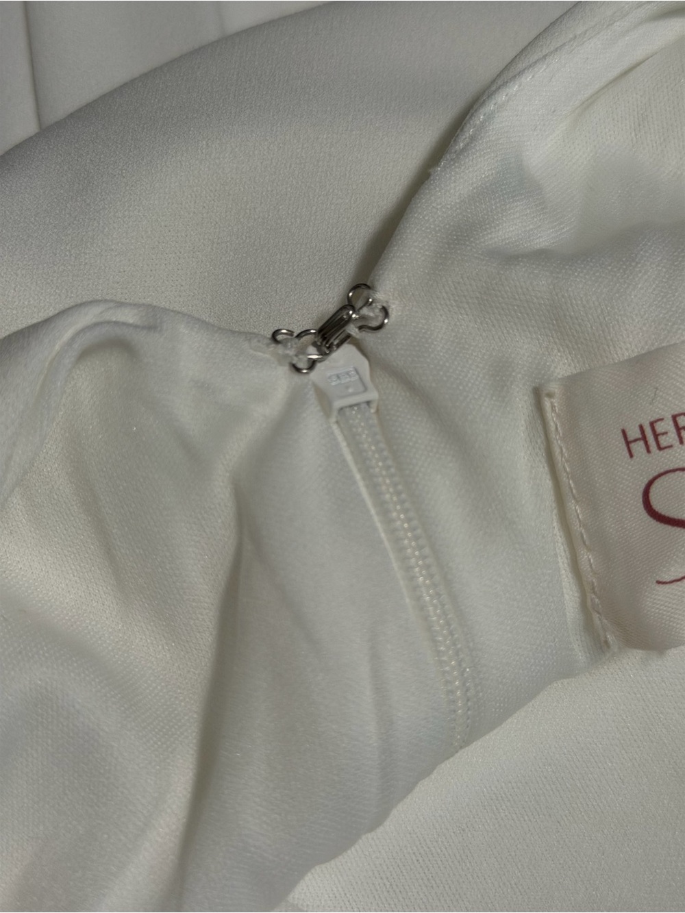 Classic White Drop Waist Maxi Dress with Scoop Neck and Low Back - Picture 7 of 11